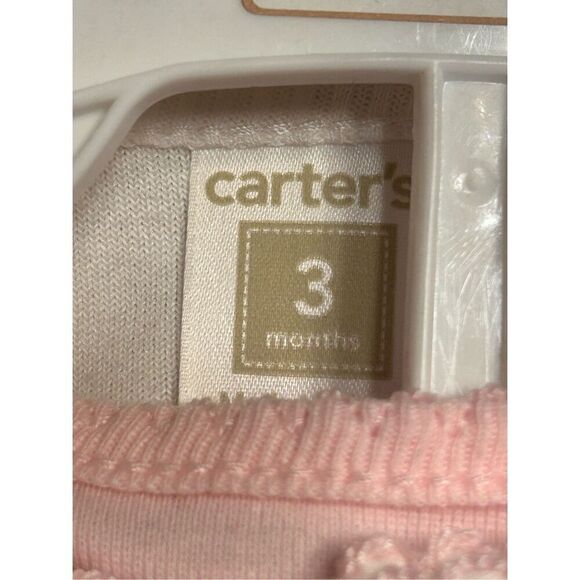 Carter’s little collections 3 months bottoms top one piece white/pink NWT (4420) - Picture 6 of 7